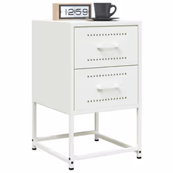 VidaXL 846468 Table de nuit et table de chevet Blanc - Vue supplémentaire 4