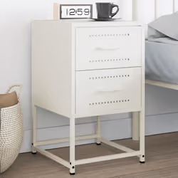 VidaXL 846469 Table de nuit et table de chevet Blanc