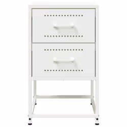 VidaXL 846469 Table de nuit et table de chevet Blanc - Vue supplémentaire 6