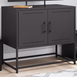 Ce meuble TV de style industriel constitue un supplément intemporel à votre salon ou à votre chambre à coucher. Cadre robuste ...