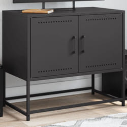 Vidaxl - Meuble tv noir 68,5x39x60,5 cm acier