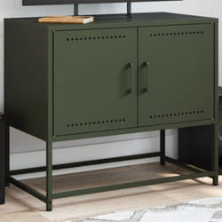 Vidaxl - Meuble tv vert olive 68,5x39x60,5 cm acier