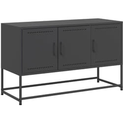 Vidaxl - Meuble tv noir 100,5x39x60,5 cm acier
