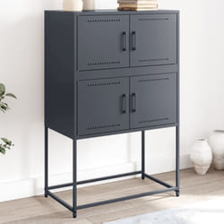 Vidaxl - Buffet anthracite 68,5x38,5x107 cm acier