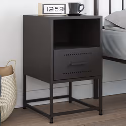 VidaXL 846554 Table de nuit et table de chevet Noir