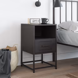 VidaXL 846554 Table de nuit et table de chevet Noir