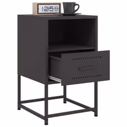 VidaXL 846555 Table de nuit et table de chevet Noir - Vue supplémentaire 4