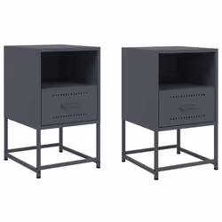 VidaXL 846559, Anthracite, Acier, 360 mm, 390 mm, 605 mm, 2 pièce(s)