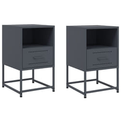 VidaXL 846559 Table de nuit et table de chevet Anthracite