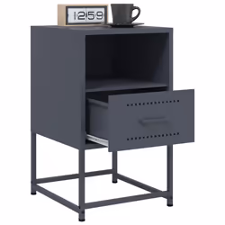 VidaXL 846559 Table de nuit et table de chevet Anthracite - Vue supplémentaire 4