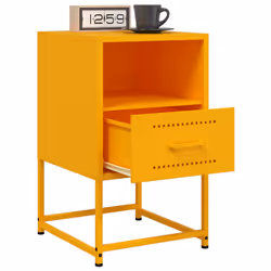 VidaXL 846560 Table de nuit et table de chevet Jaune - Vue supplémentaire 5