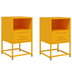 VidaXL 846561 Table de nuit et table de chevet Jaune