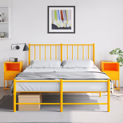 VidaXL 846561 Table de nuit et table de chevet Jaune