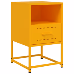 VidaXL 846561 Table de nuit et table de chevet Jaune - Vue supplémentaire 6