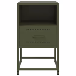 VidaXL 846562 Table de nuit et table de chevet Olive - Vue supplémentaire 6