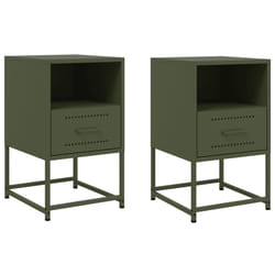 VidaXL 846563 Table de nuit et table de chevet Olive
