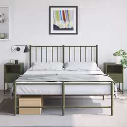 VidaXL 846563 Table de nuit et table de chevet Olive