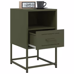 VidaXL 846563 Table de nuit et table de chevet Olive - Vue supplémentaire 4