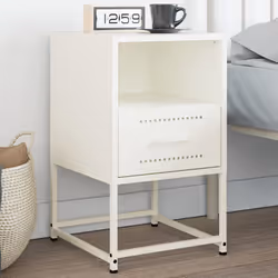 VidaXL 846564 Table de nuit et table de chevet Blanc