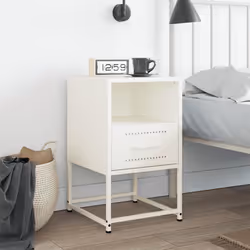 VidaXL 846565 Table de nuit et table de chevet Blanc