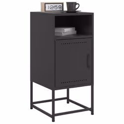 VidaXL 846567 Table de nuit et table de chevet Noir - Vue supplémentaire 4