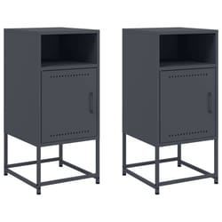 VidaXL 846571 Table de nuit et table de chevet Anthracite
