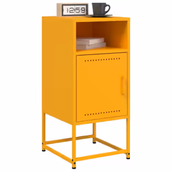 VidaXL 846573 Table de nuit et table de chevet Jaune - Vue supplémentaire 4