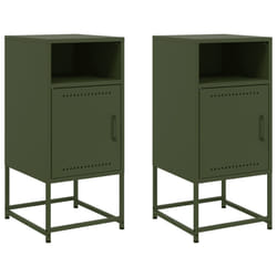 VidaXL 846575 Table de nuit et table de chevet Olive