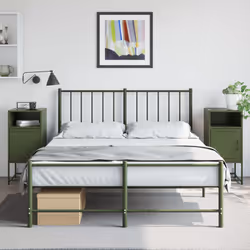 VidaXL 846575 Table de nuit et table de chevet Olive