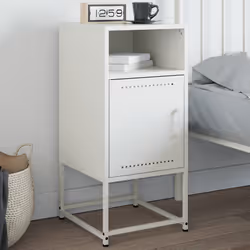 VidaXL 846576 Table de nuit et table de chevet Blanc