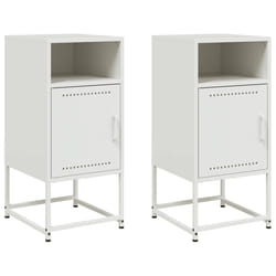 VidaXL 846577 Table de nuit et table de chevet Blanc