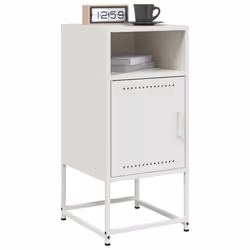 VidaXL 846577 Table de nuit et table de chevet Blanc - Vue supplémentaire 4