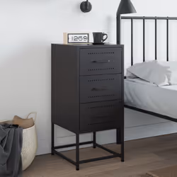 VidaXL 846578 Table de nuit et table de chevet Noir