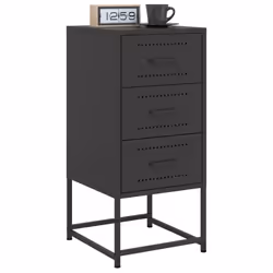 VidaXL 846578 Table de nuit et table de chevet Noir - Vue supplémentaire 4