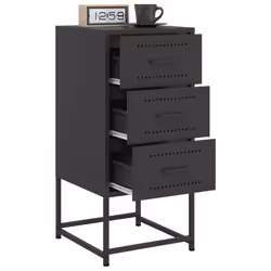 VidaXL 846578 Table de nuit et table de chevet Noir - Vue supplémentaire 5