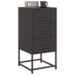 VidaXL 846579 Table de nuit et table de chevet Noir - Vue supplémentaire 4