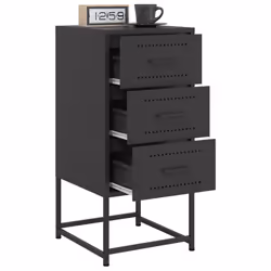 VidaXL 846579 Table de nuit et table de chevet Noir - Vue supplémentaire 5