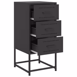 VidaXL 846579 Table de nuit et table de chevet Noir - Vue supplémentaire 8