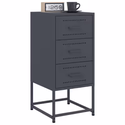 VidaXL 846583 Table de nuit et table de chevet Anthracite - Vue supplémentaire 4