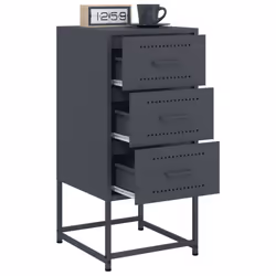 VidaXL 846583 Table de nuit et table de chevet Anthracite - Vue supplémentaire 5