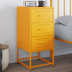 VidaXL 846584 Table de nuit et table de chevet Jaune
