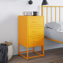 VidaXL 846584 Table de nuit et table de chevet Jaune