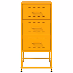 VidaXL 846585 Table de nuit et table de chevet Jaune - Vue supplémentaire 5