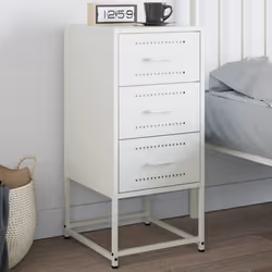 VidaXL 846588 Table de nuit et table de chevet Blanc
