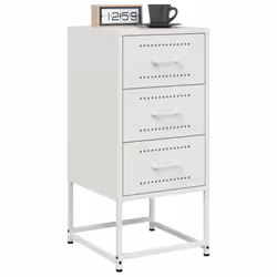 VidaXL 846588 Table de nuit et table de chevet Blanc - Vue supplémentaire 4