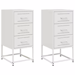 VidaXL 846589, Blanc, Acier, 360 mm, 390 mm, 780 mm, 2 pièce(s)