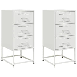 VidaXL 846589 Table de nuit et table de chevet Blanc
