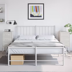 VidaXL 846589 Table de nuit et table de chevet Blanc