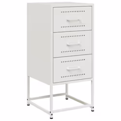 VidaXL 846589 Table de nuit et table de chevet Blanc - Vue supplémentaire 5