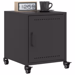 VidaXL 846614 Table de nuit et table de chevet Noir - Vue supplémentaire 4